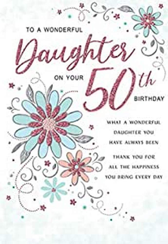 to a wonderful daughter on your 50th birthday