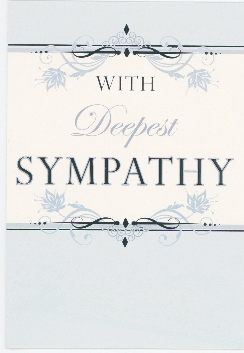 with deepest sympathy
