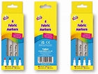 4 FABRIC MARKERS