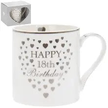 heart to home 18th birthday fine china mug