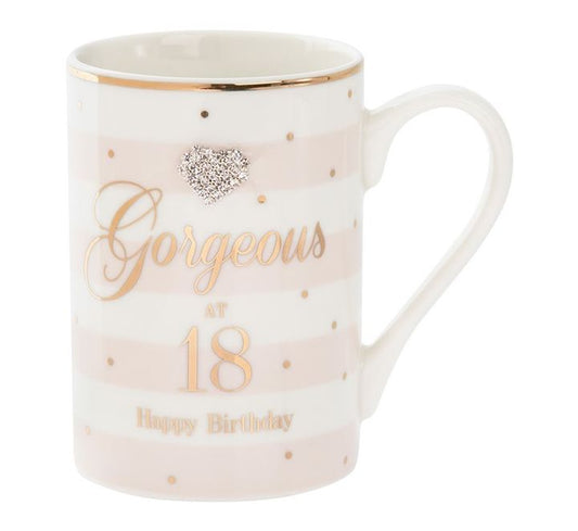 gorgeous at 18 fine china mug
