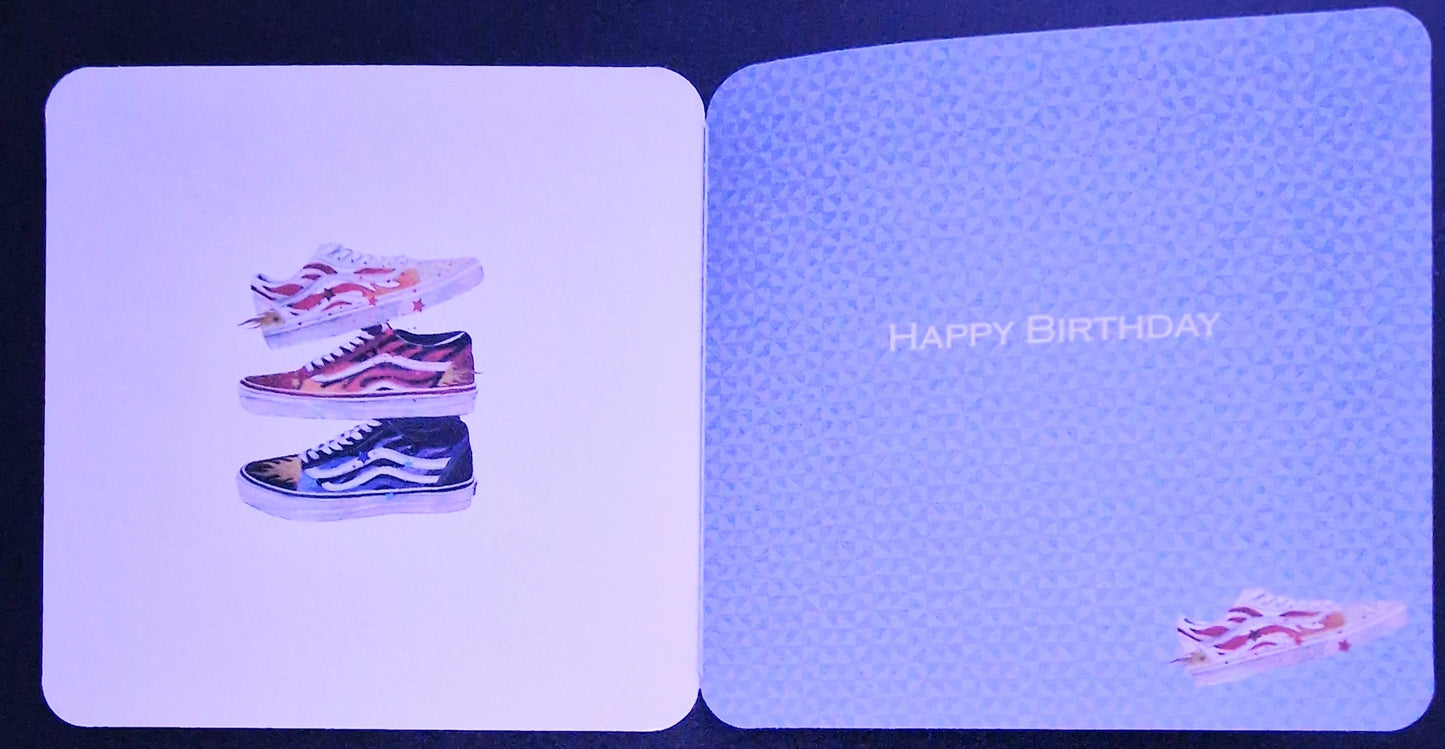 Birthday Card - Trainers - Sneakers
