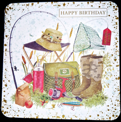 Birthday Card - Fishing Theme