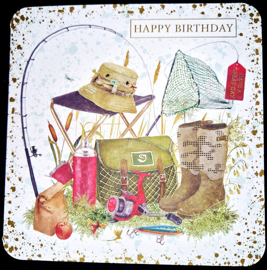 Birthday Card - Fishing Theme