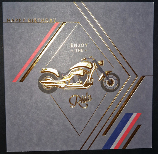 Birthday Card - Motorbike