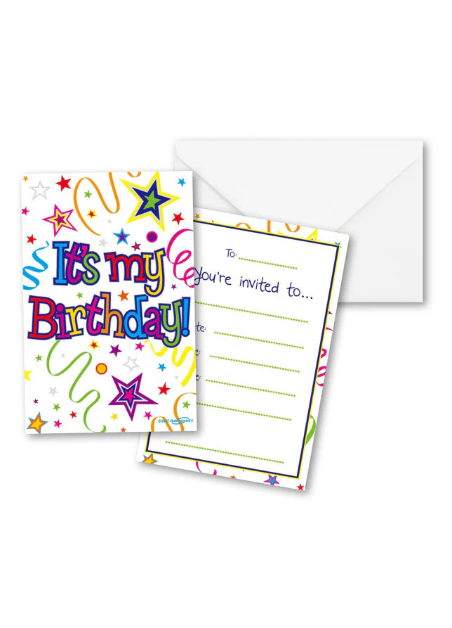 8 PARTY INVITES
