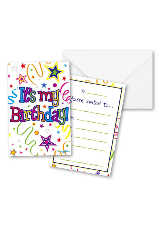 8 PARTY INVITES