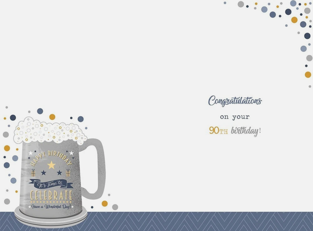 Age 90 - Birthday Card