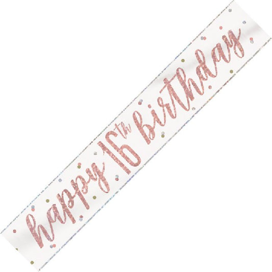 Age 16 Birthday Banner