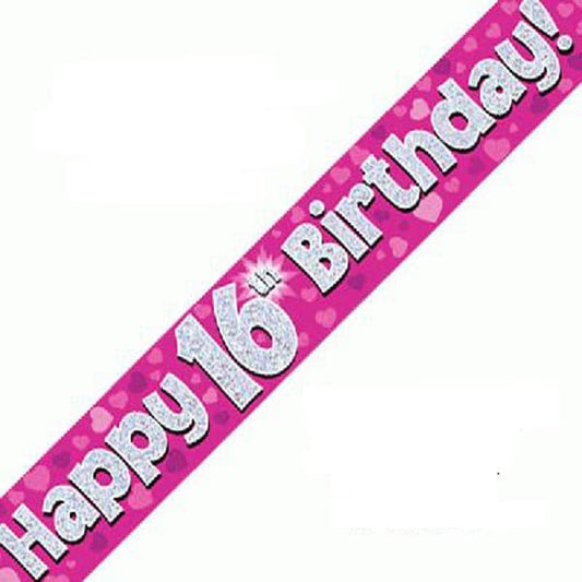 Age 16 Birthday Banner