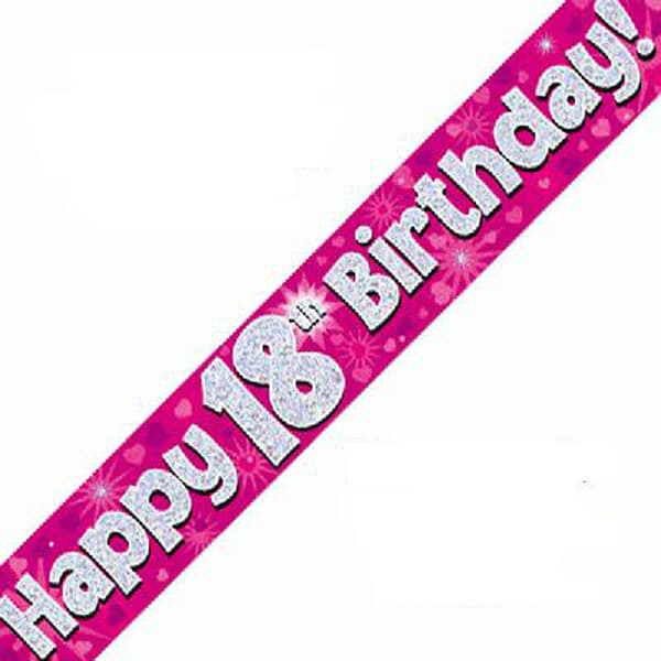 Age 18 Birthday Banner