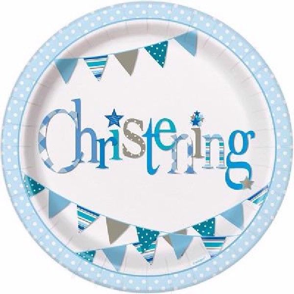 BLUE CHRISTING PLATES