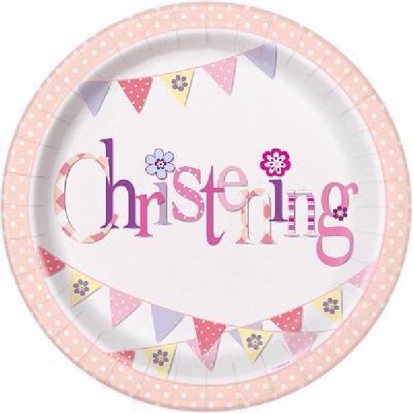 PINK CHRISTING PLATES