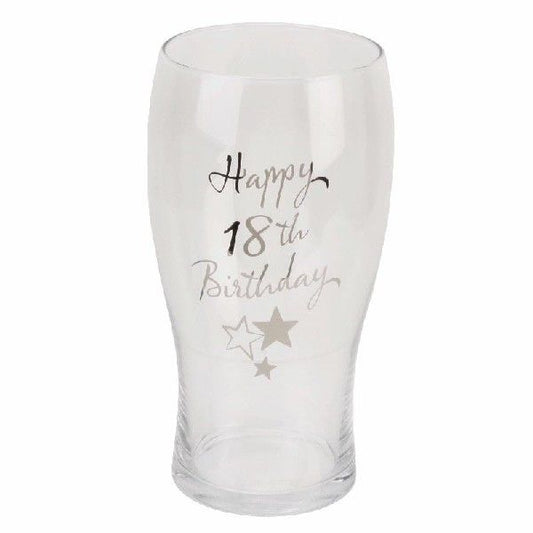 18th birthday pint glass
