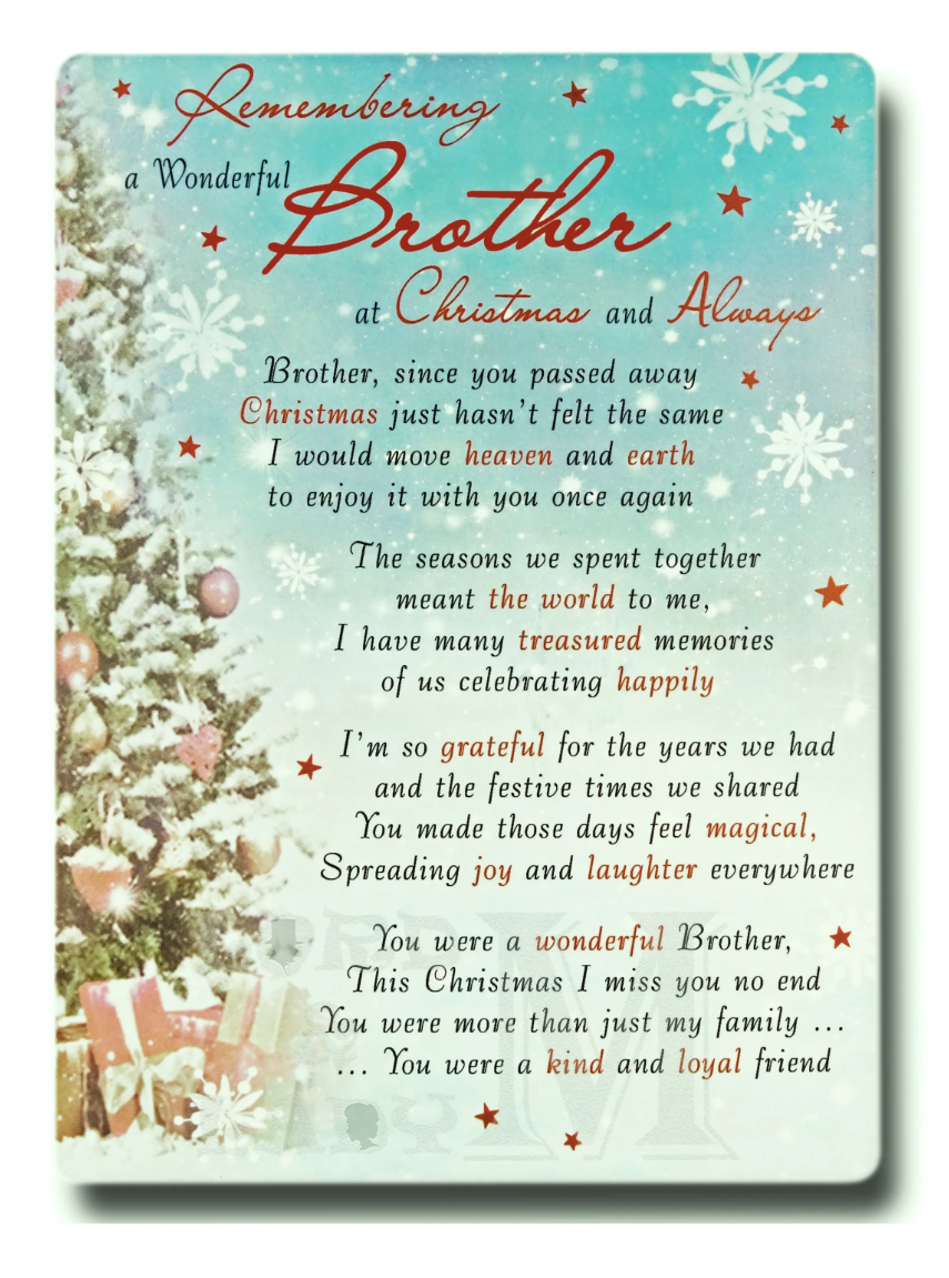 Graveside Card - Brother