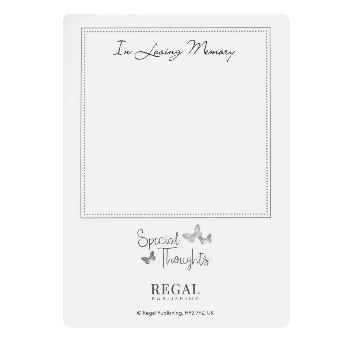 Graveside Card - Son