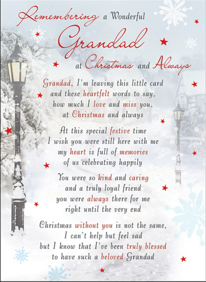 Graveside Card - Grandad