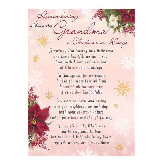 Graveside Card - Grandma