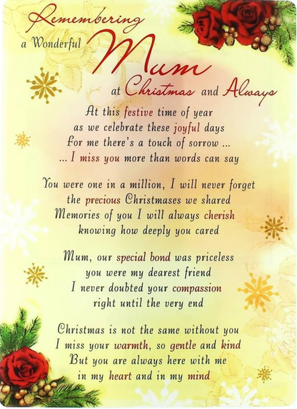 Graveside Card - Mum