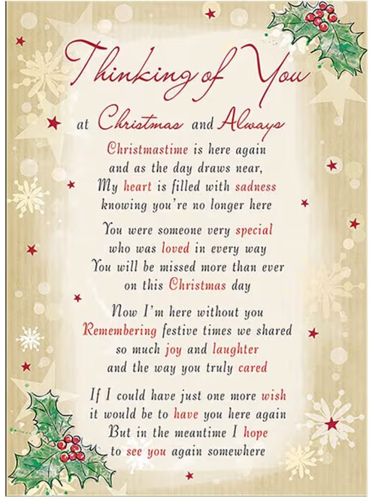 Graveside Card - Thinking of You