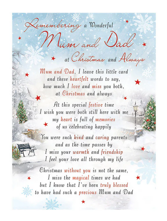 Graveside Card - Mum and Dad