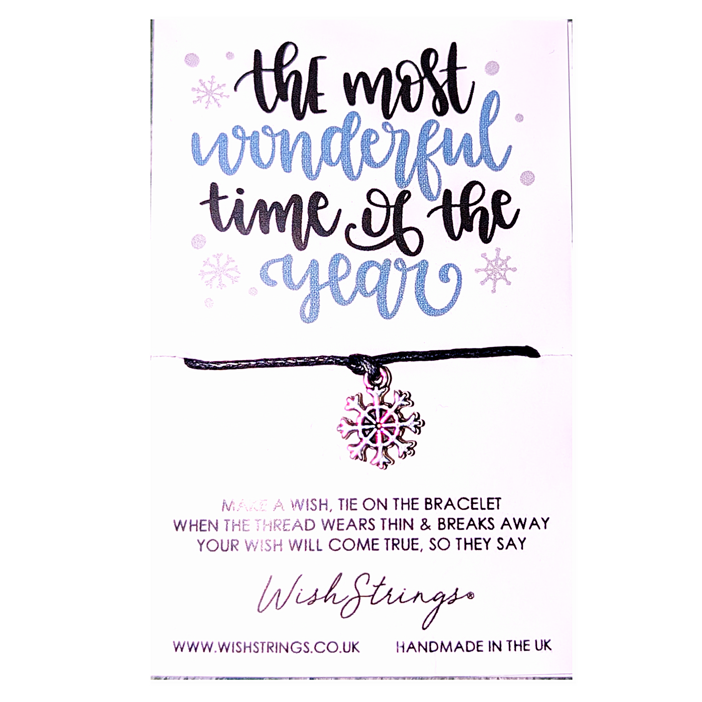 Christmas Wish Strings Bracelet - The Most Wonderful Time of the Year