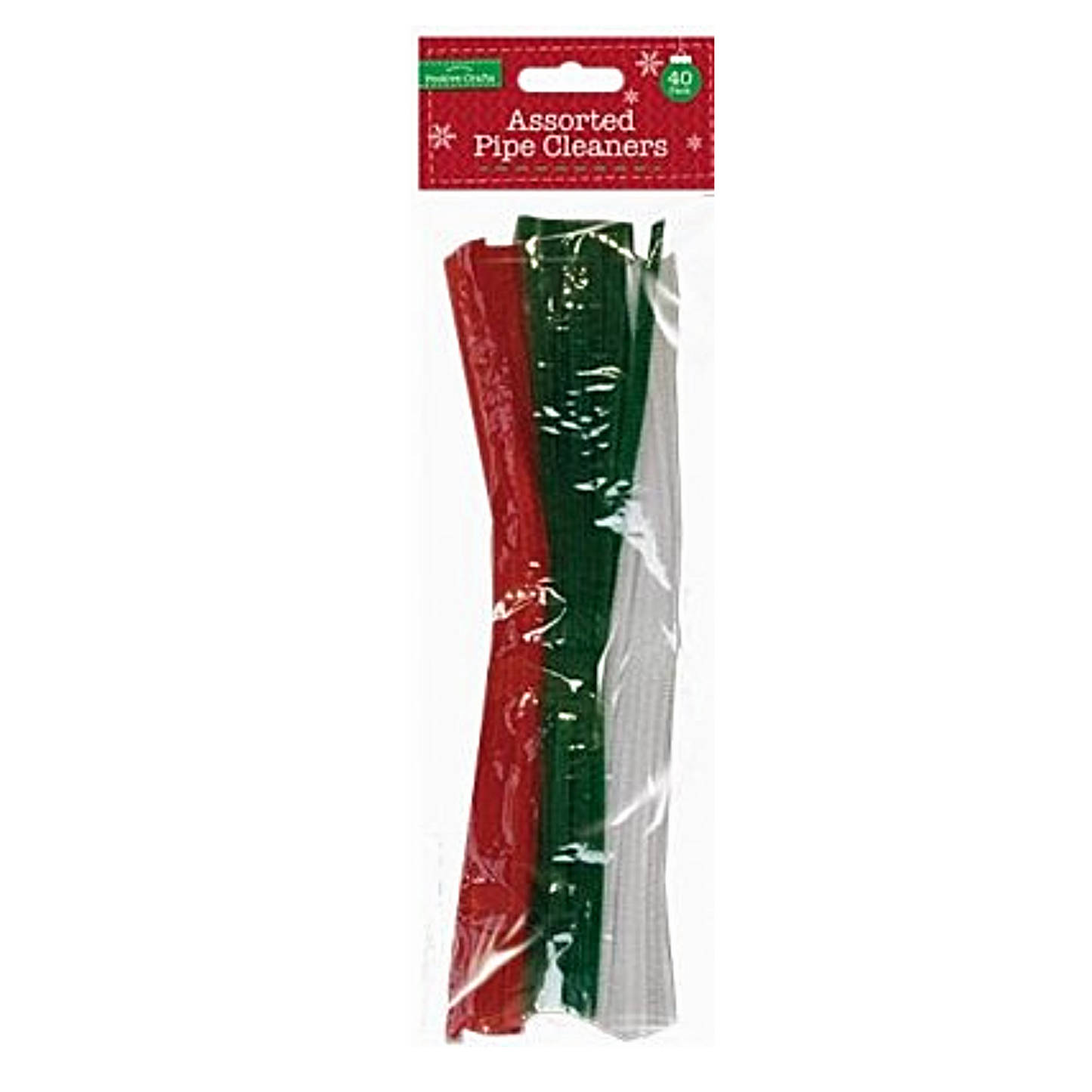 Christmas Craft Pipe Cleaners - 40 pack