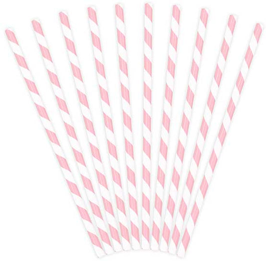 PINK AND WHITE STRAWS