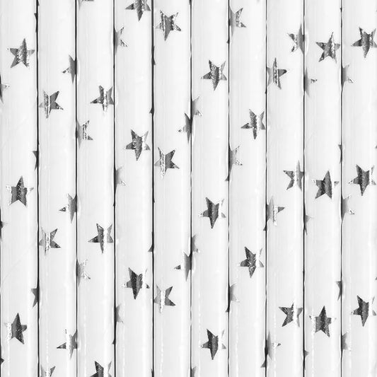 SILVER STARS STRAWS