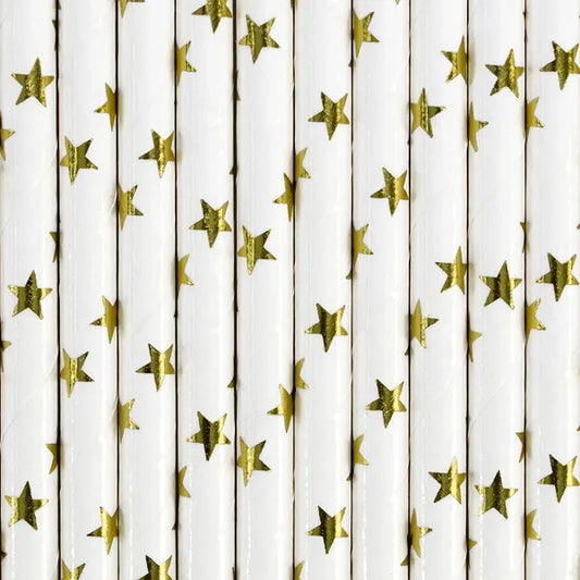 ROSE GOLD STAR STRAWS