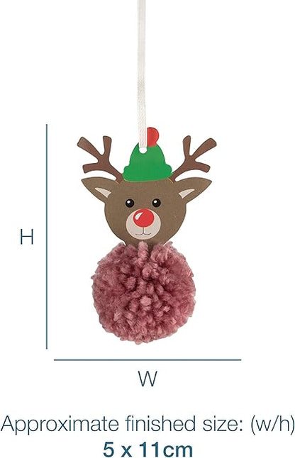 Christmas Pom Pom Kit - Reindeer