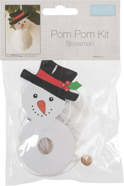 Christmas Pom Pom Kit - Snowman