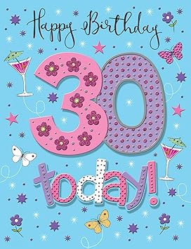 Regal Publishing Milestone Age Birthday Card Age 30 F