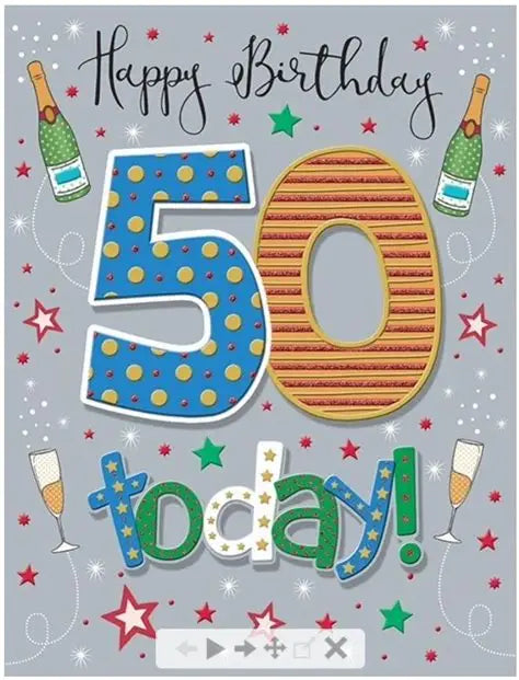pizzaz age 50 male card